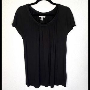 JACLYN SMITH SHORT SLEEVE PEASANT BLOUSE